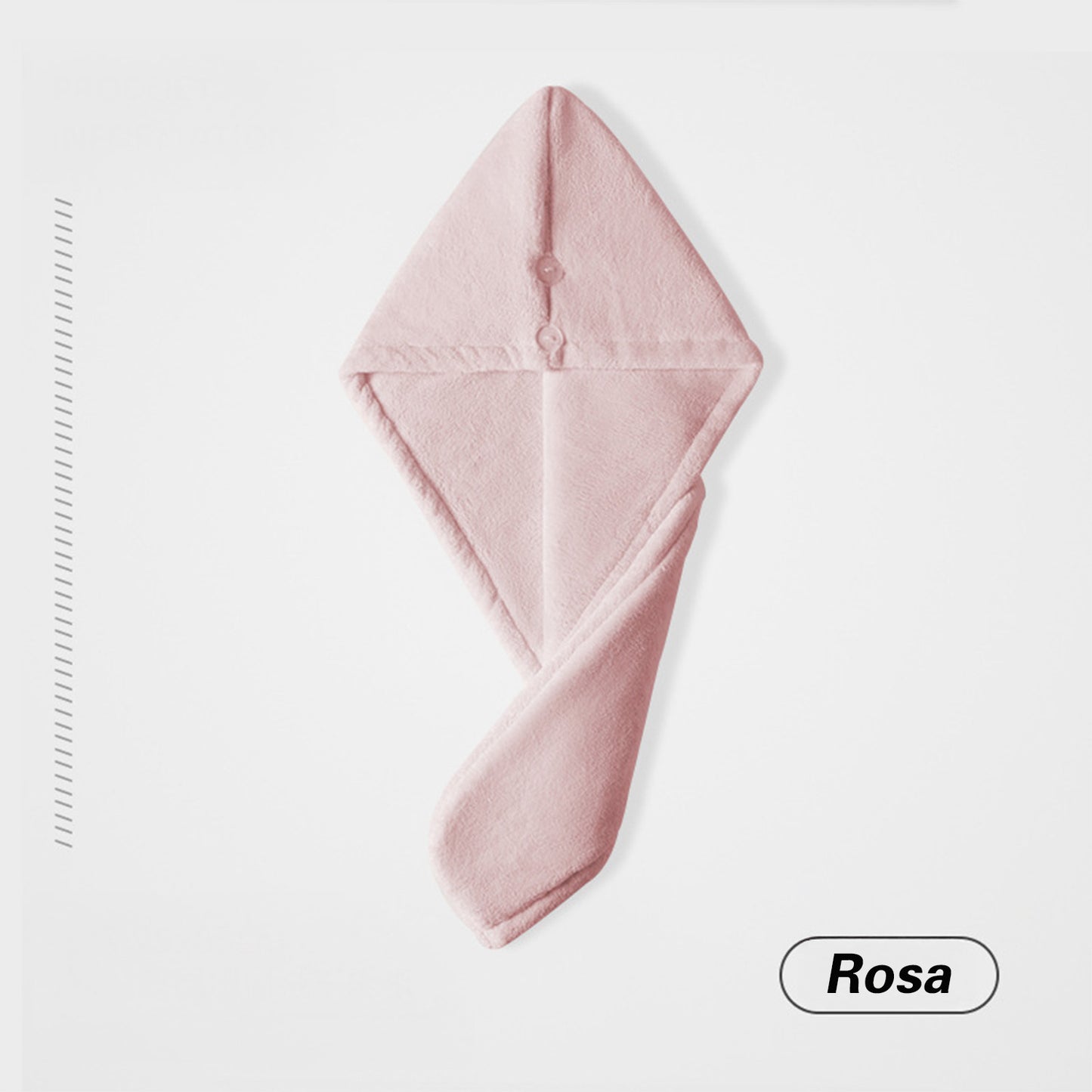 Toalla turbante de microfibra coralina para el cabello – secado rápido, doble capa con borde elástico, gorro de baño para mujer, ideal para uso diario y spa