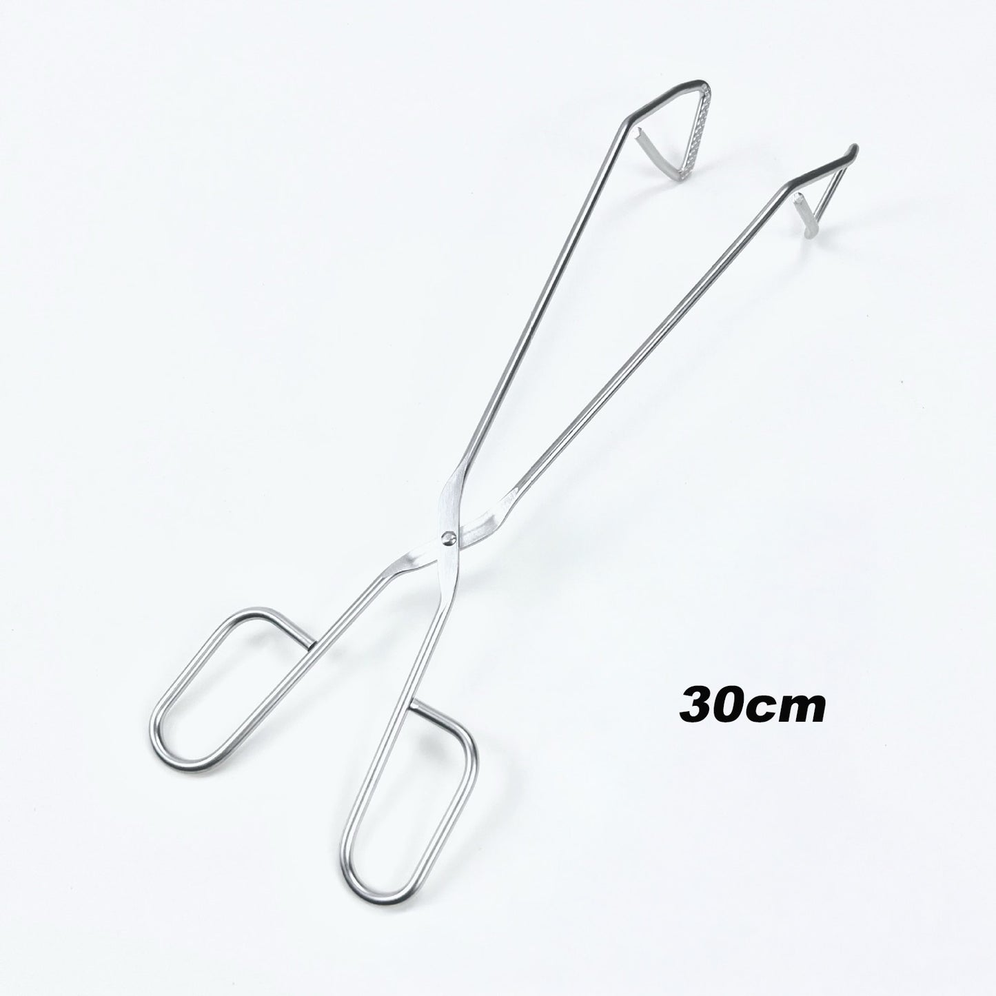 Pinzas de cocina de acero inoxidable con cabeza triangular – Para pan, parrilla, buffet y más