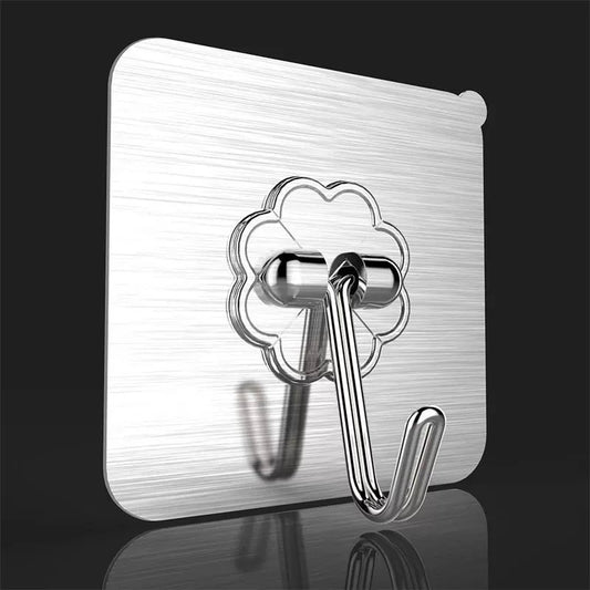 Ganchos Adhesivos Transparentes Reutilizables – Impermeables y Resistentes al Aceite, Sin Taladro, para Cocina, Baño y Hogar