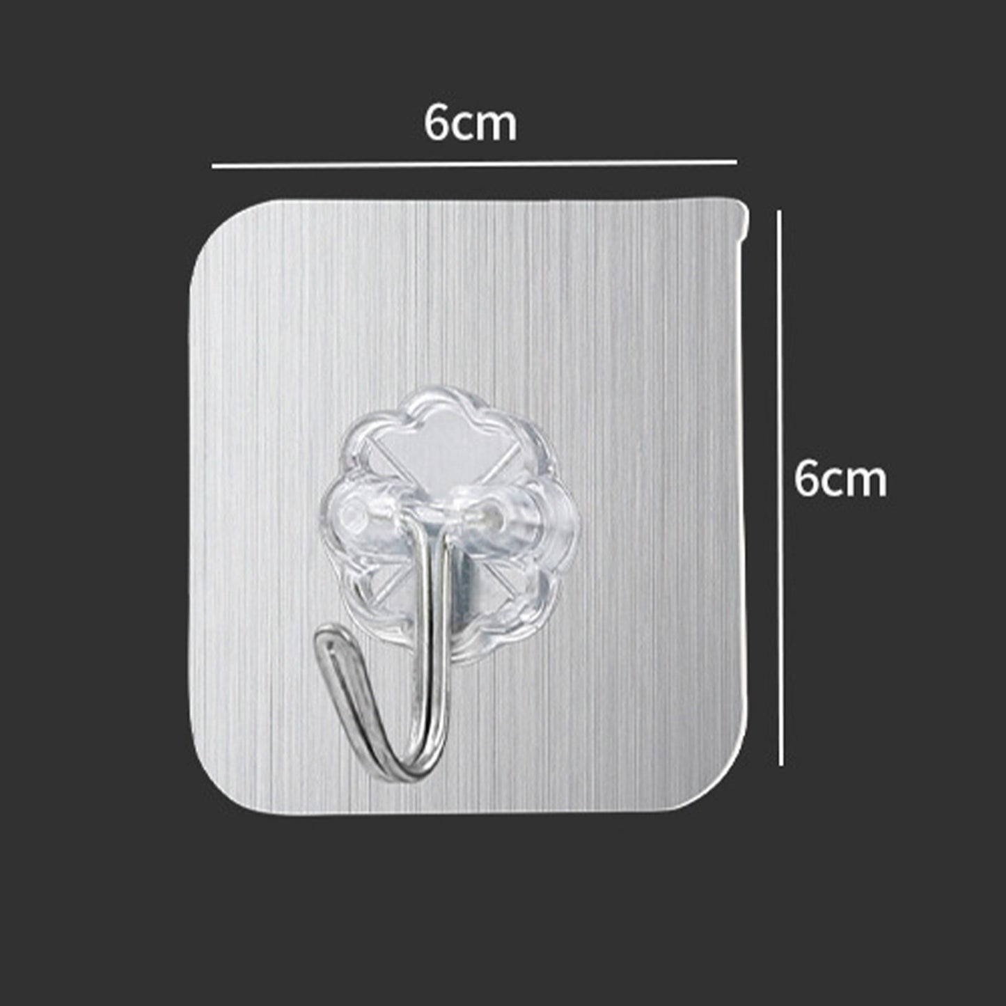 Ganchos Adhesivos Transparentes Reutilizables – Impermeables y Resistentes al Aceite, Sin Taladro, para Cocina, Baño y Hogar