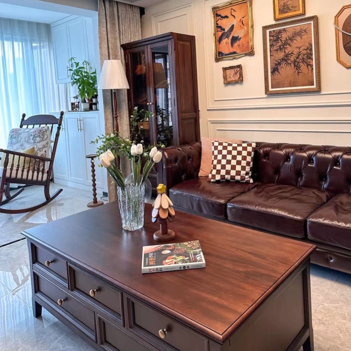 Posavasos de madera en forma de árbol de Navidad – Decoración navideña y salvamanteles resistente al calor para cocina o comedor