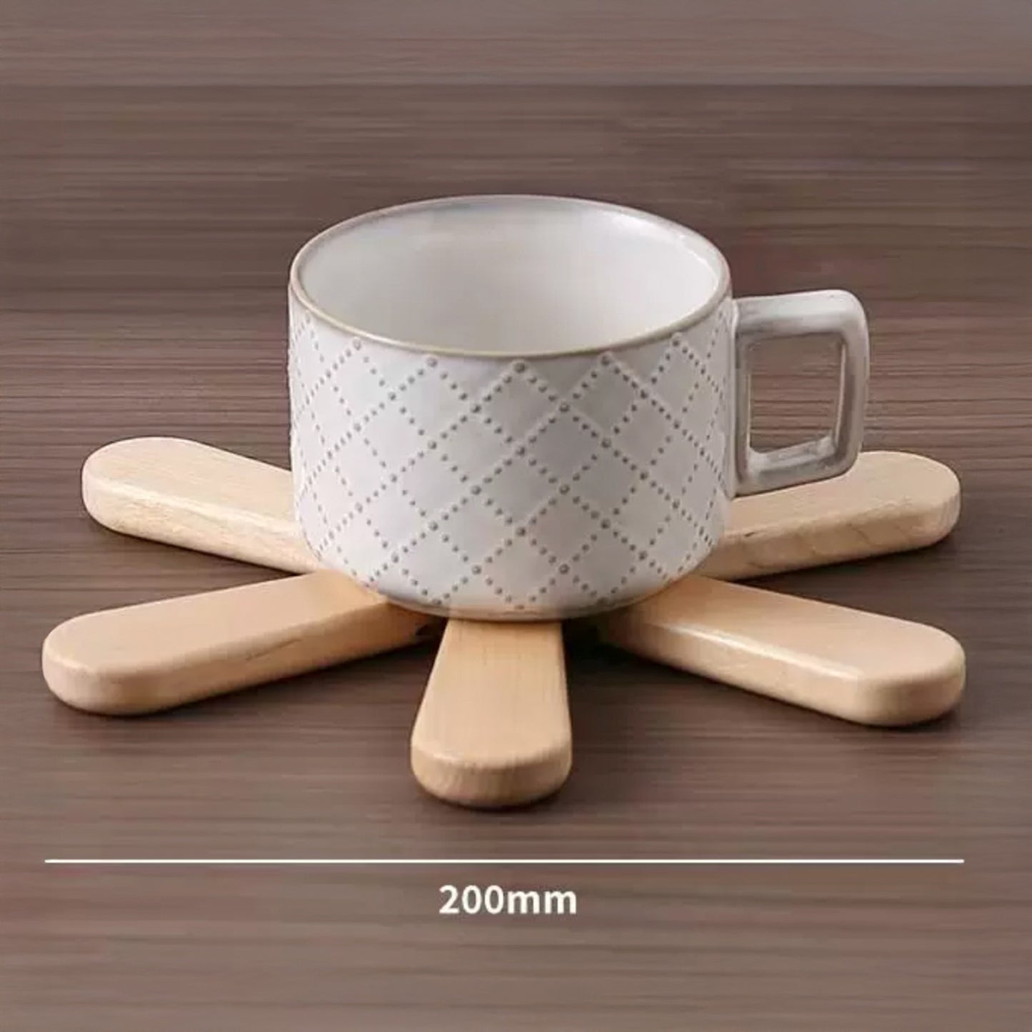 Posavasos de madera en forma de árbol de Navidad – Decoración navideña y salvamanteles resistente al calor para cocina o comedor