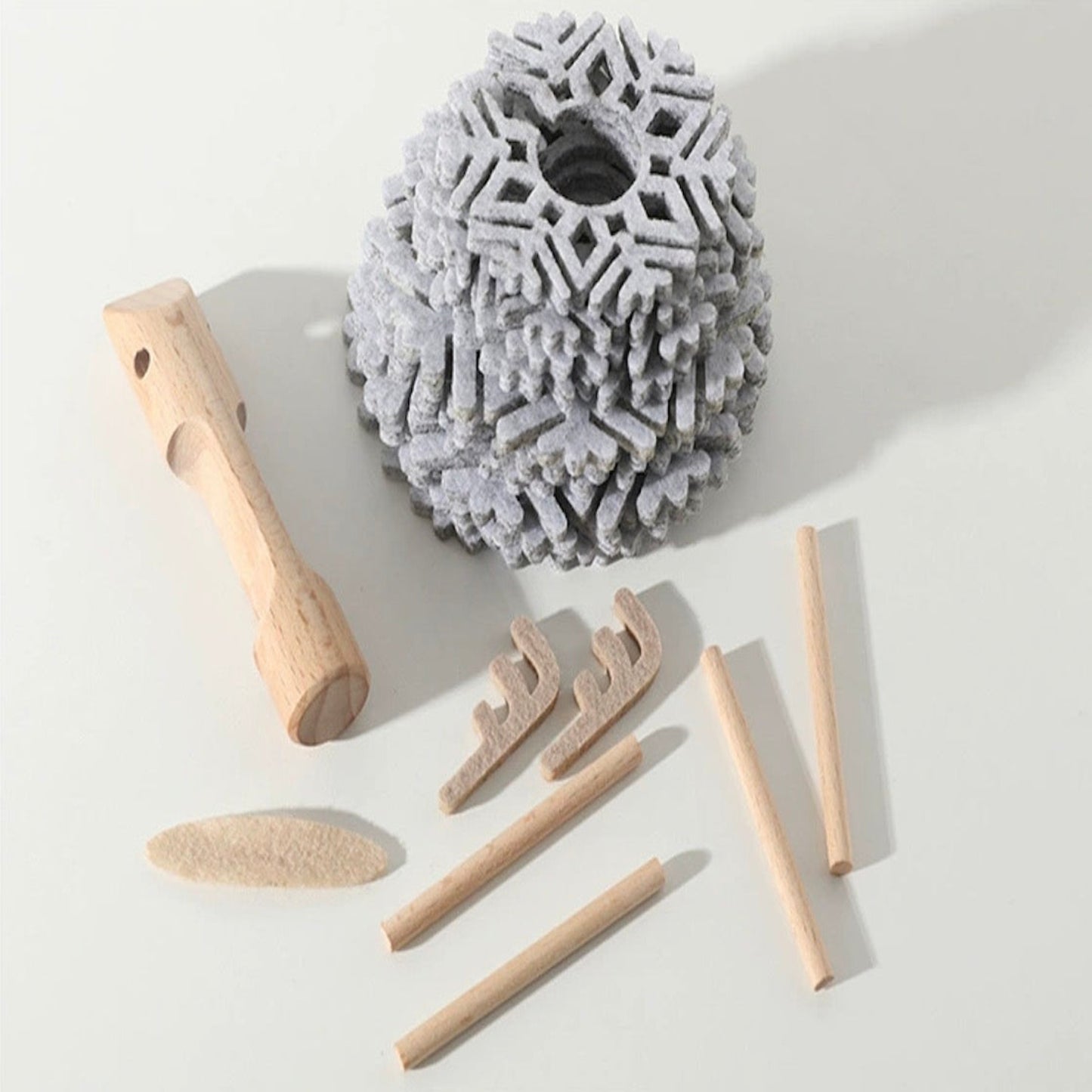 Set de posavasos de fieltro con diseño de reno – Aislante térmico y decorativo para hogar u oficina