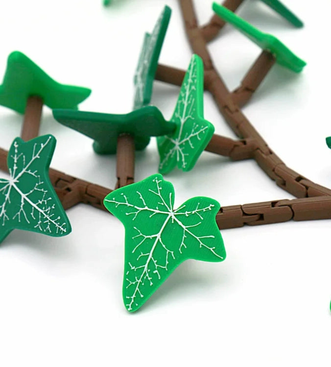 Set de imanes de hiedra artificial 3D – Cada hoja es un imán independiente, decoración magnética creativa para nevera y cocina