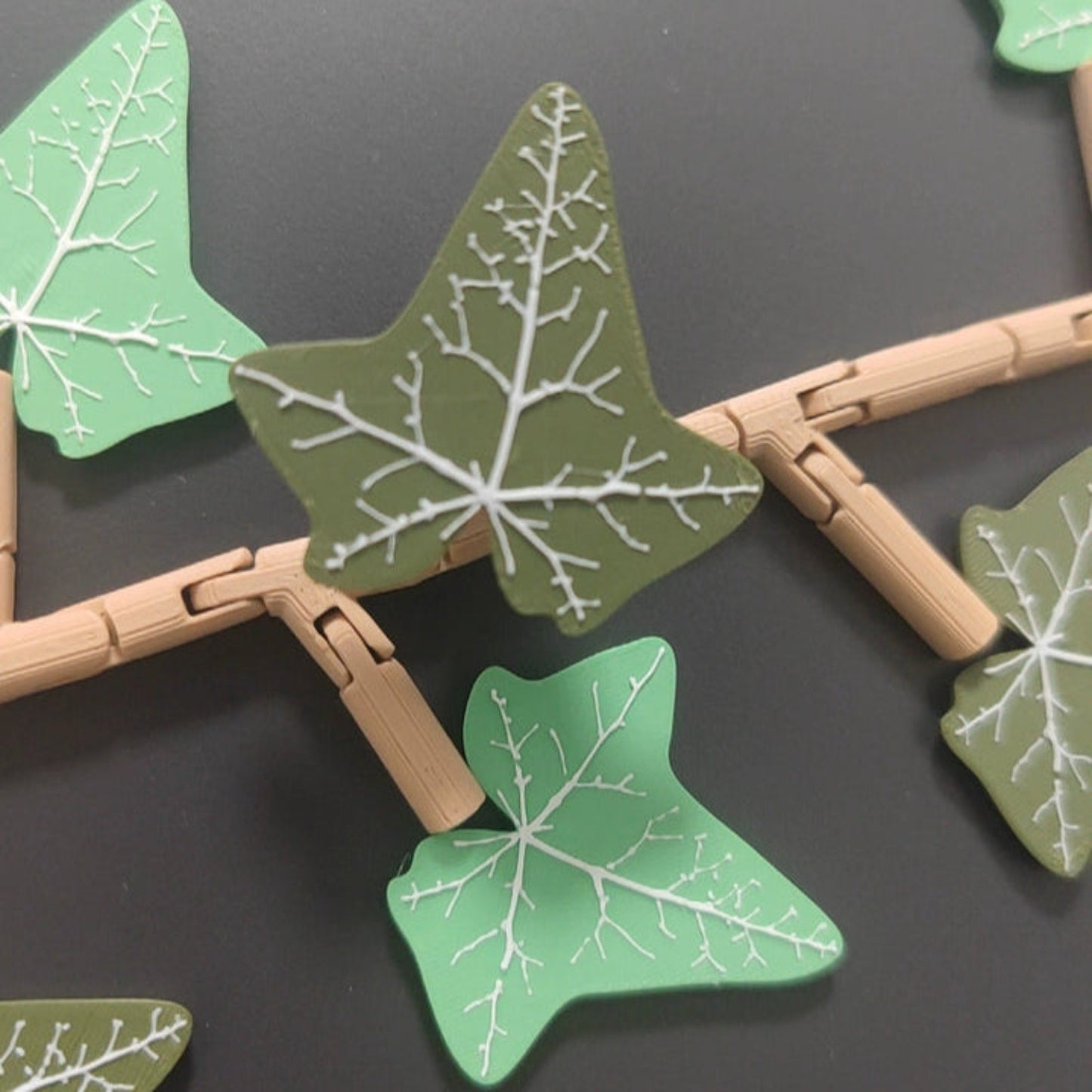 Set de imanes de hiedra artificial 3D – Cada hoja es un imán independiente, decoración magnética creativa para nevera y cocina