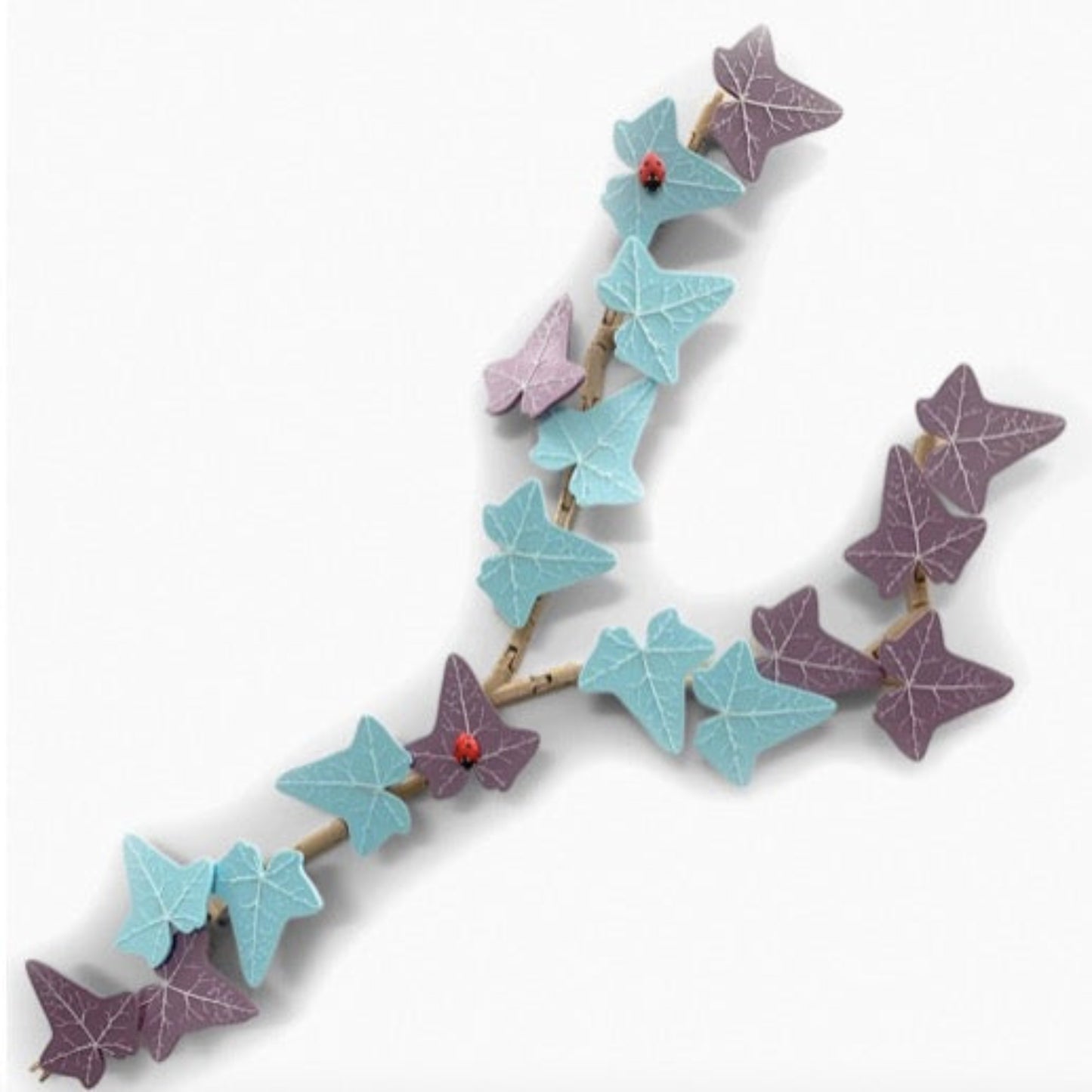 Set de imanes de hiedra artificial 3D – Cada hoja es un imán independiente, decoración magnética creativa para nevera y cocina