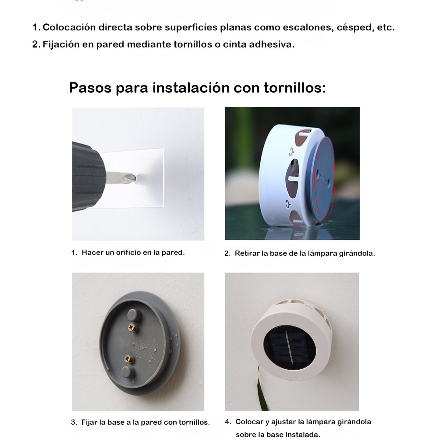 Luz de pared solar para exteriores con efecto flor – Iluminación decorativa LED para jardín, terraza o entrada