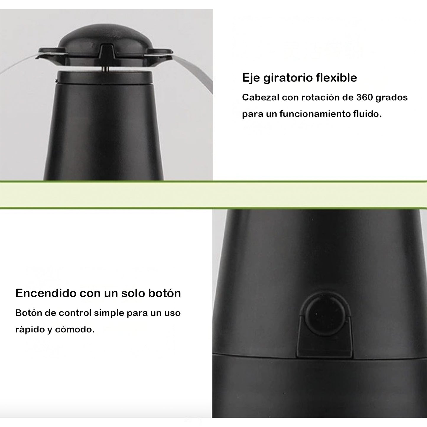 Ventilador repelente de moscas y mosquitos para exteriores – Dispositivo automático con aspas giratorias para ahuyentar insectos