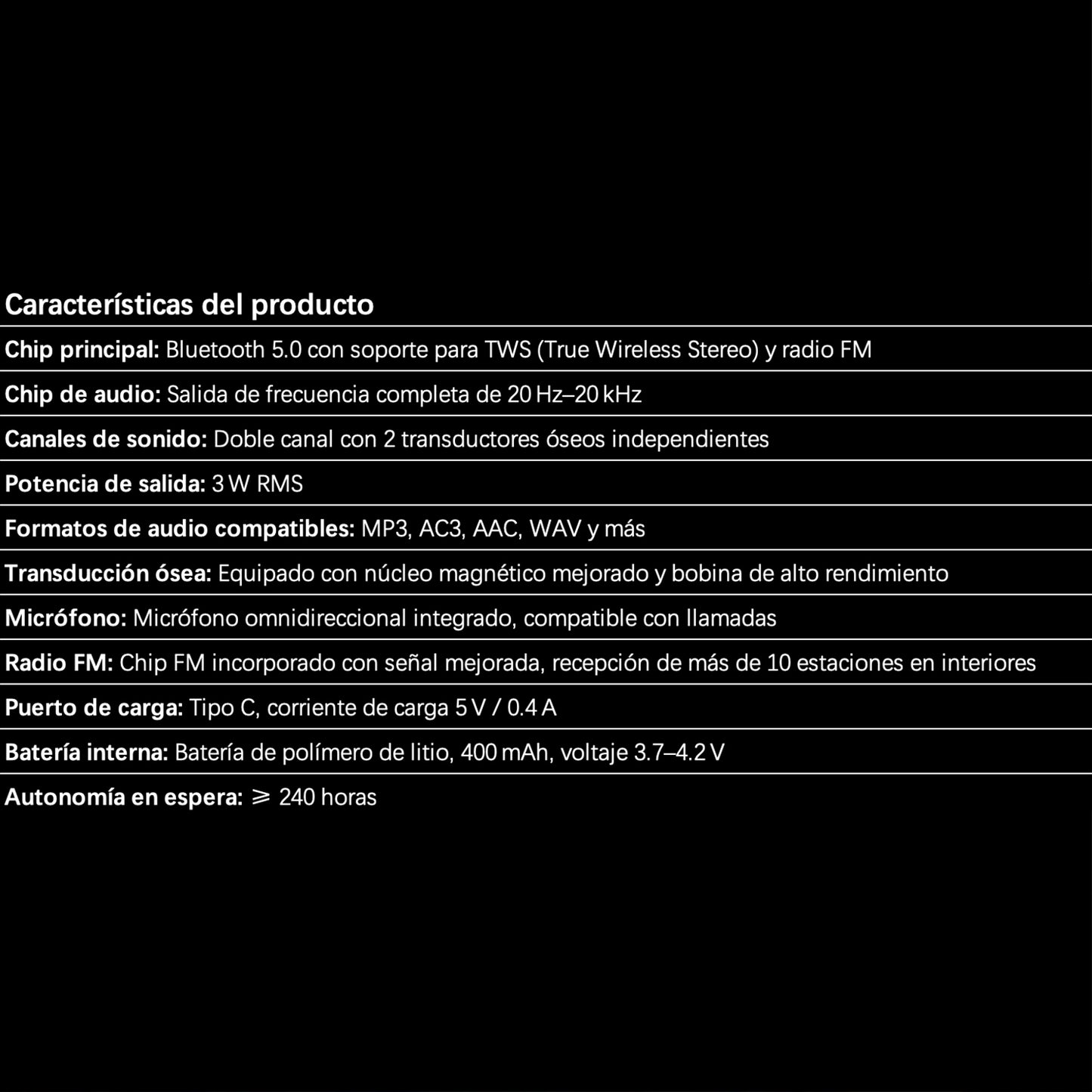 Dura MOBI Pro– Altavoz inalámbrico TWS con conducción ósea – Mini, portátil y de diseño moderno