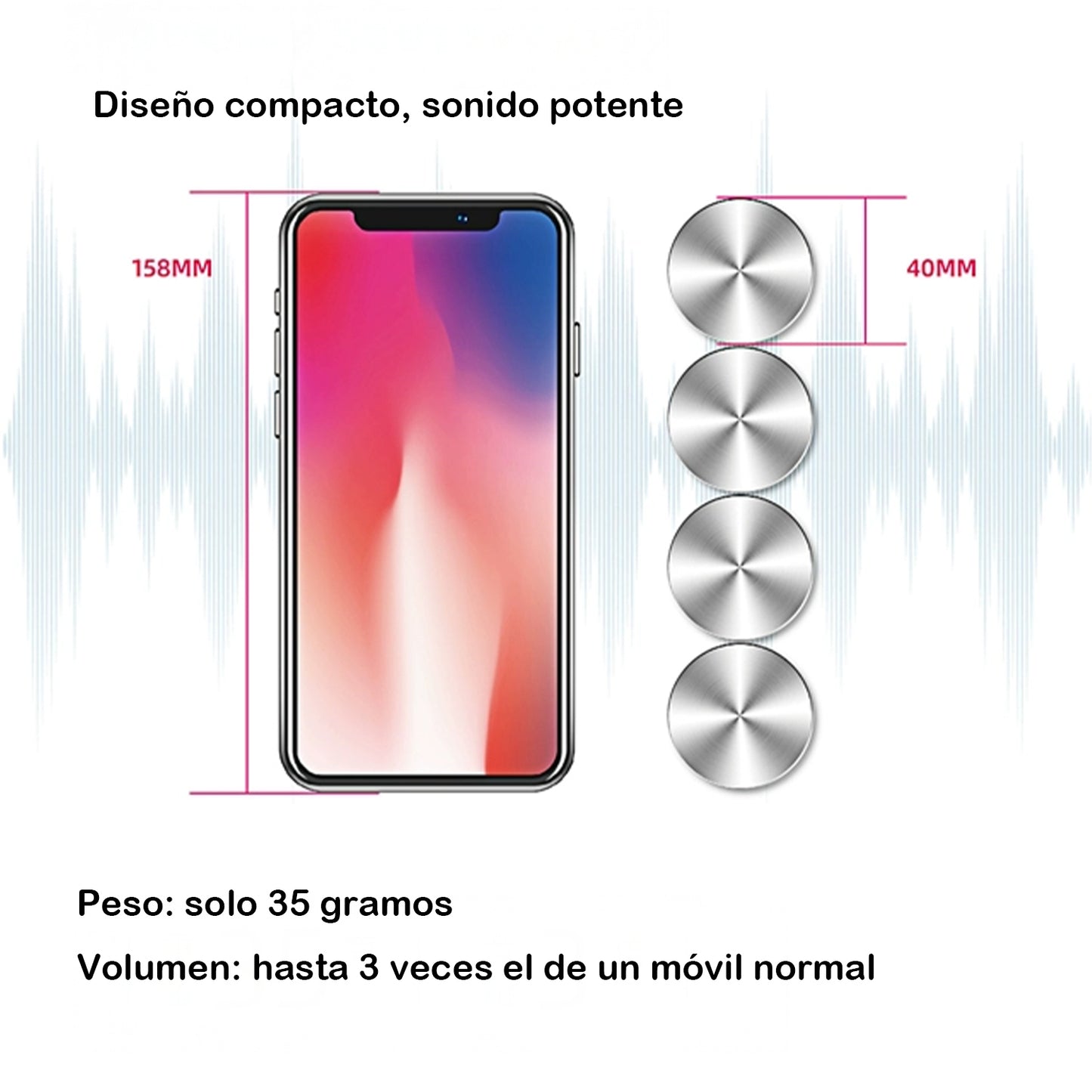 Dura MOBI Pro– Altavoz inalámbrico TWS con conducción ósea – Mini, portátil y de diseño moderno