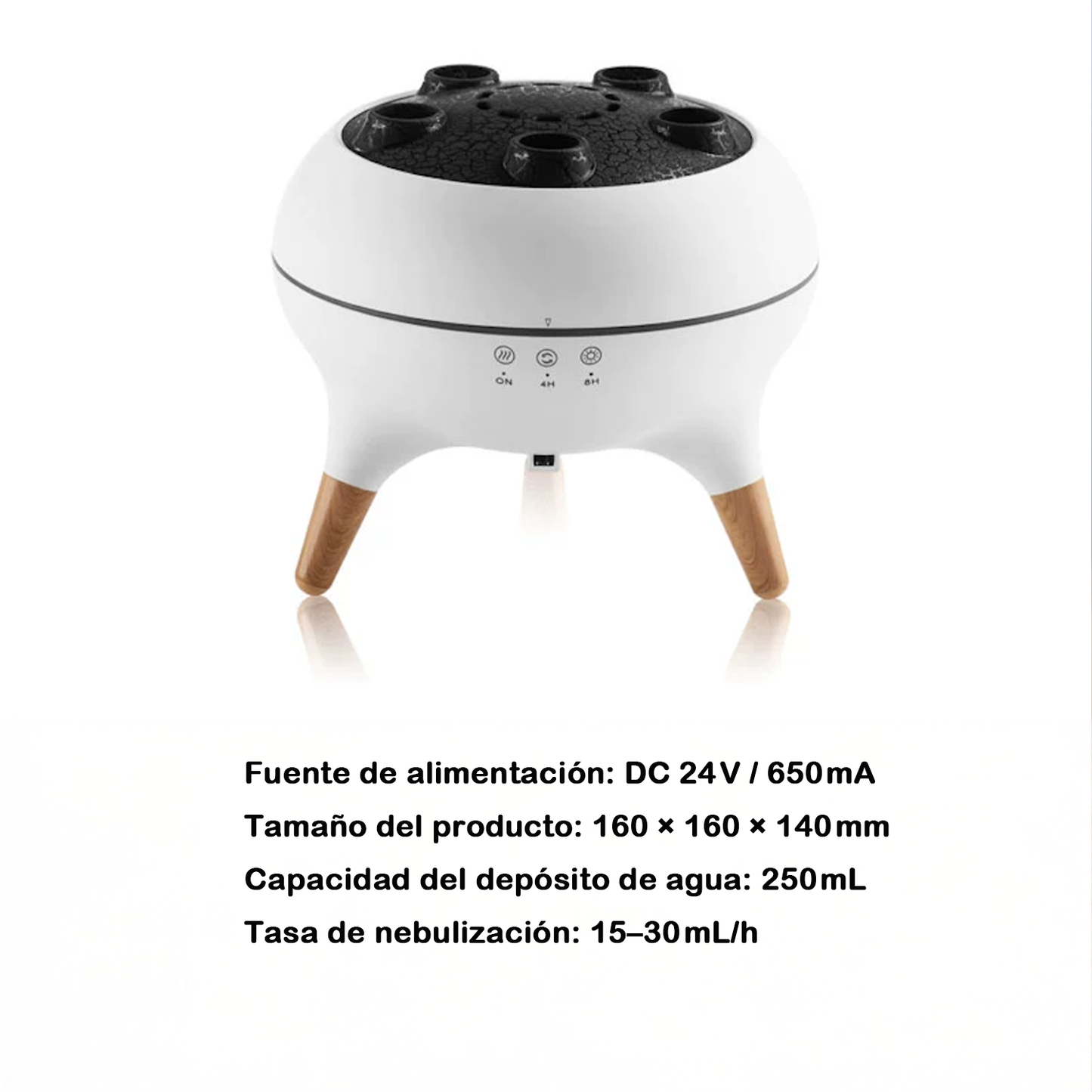 Humidificador decorativo con efecto medusa – Difusor de aromas, luz ambiental y vapor ultrasónico relajante
