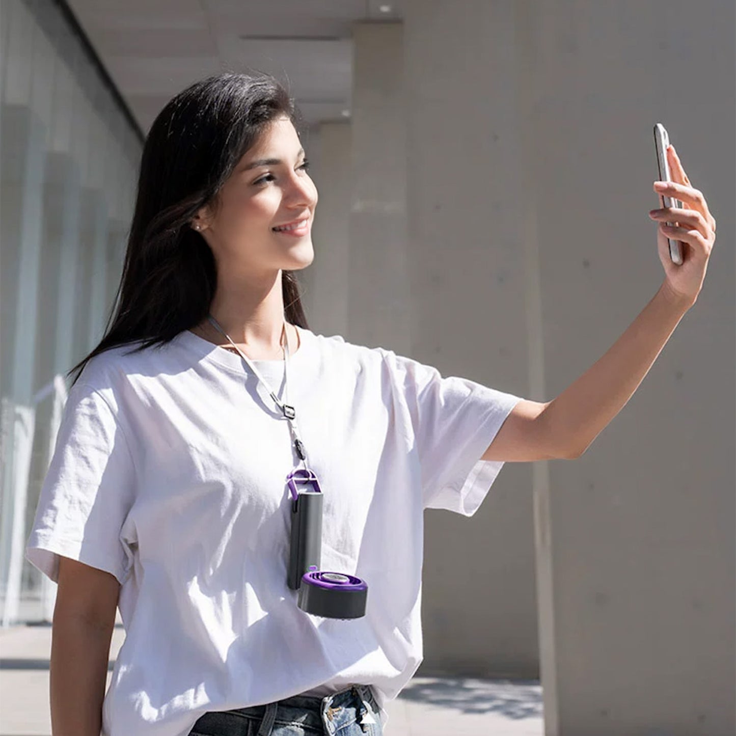 Mini ventilador de escritorio y mano –silencioso， carga USB,  y con efecto frío