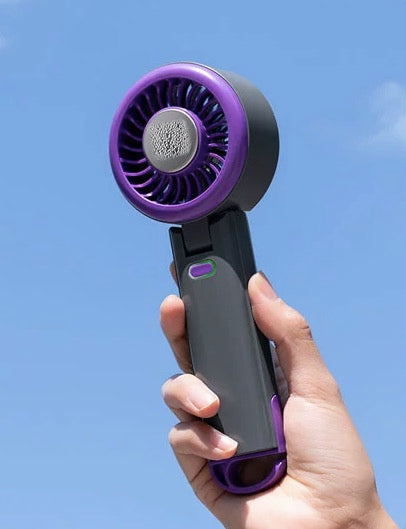 Mini ventilador de escritorio y mano –silencioso， carga USB,  y con efecto frío