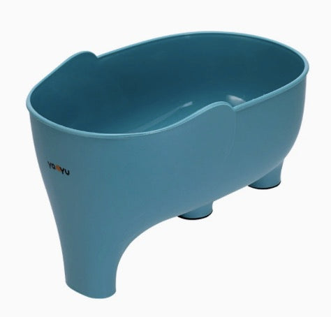 Colador de fregadero con elefante esculpido, escurridor de sobras, filtro de basura para sopa, escurridor antideslizante para frutas y verduras, accesorios de cocina