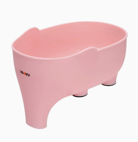 Colador de fregadero con elefante esculpido, escurridor de sobras, filtro de basura para sopa, escurridor antideslizante para frutas y verduras, accesorios de cocina