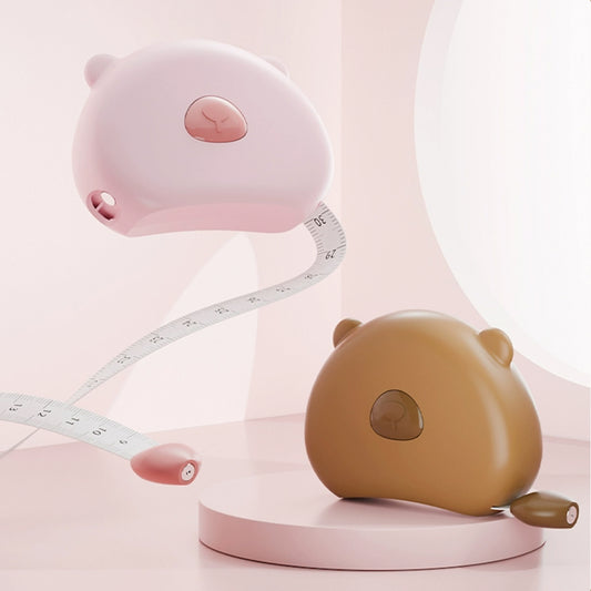 Cinta métrica retráctil con diseño de osito – Medidor corporal para cintura, brazos y más
